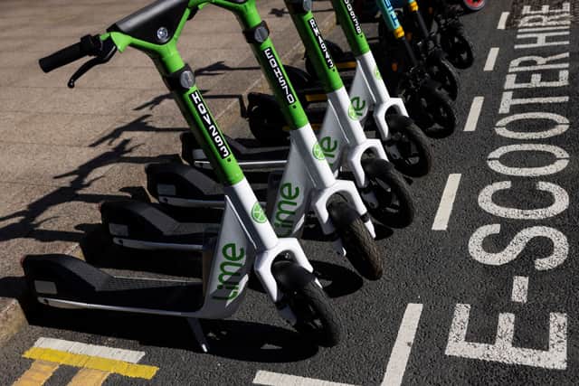 Currenlty, only e-scooters used as part of official trials are legal to ride on the road (Photo by Dan Kitwood/Getty Images)