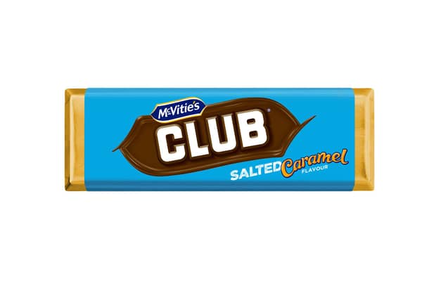 The iconic Club biscuit has been given a salted caramel twist (Photo: McVitie’s)