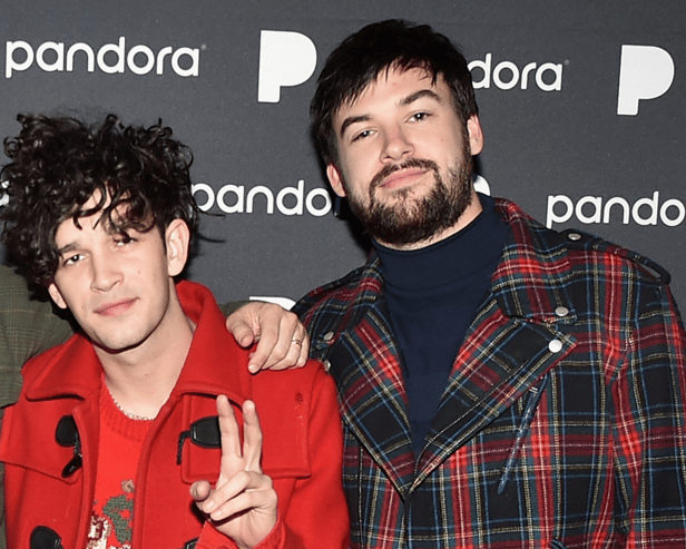 The 1975's set in Malaysia was cancelled after Matty Healy and Ross McDonald kissed on stage - Credit: Getty