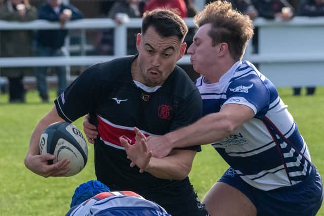 Iestyn Hopkin and David Booth joint tackle