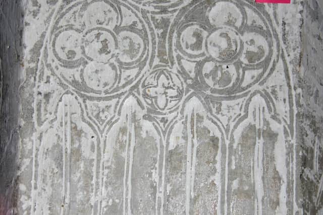 One of the Architectural inscriptions in All Saints
