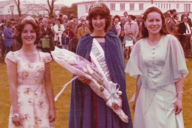 1977 Carnival Queen Paula Martin, Deputy Queen Lynn Wells and Carnival Princess Sally Lathwell