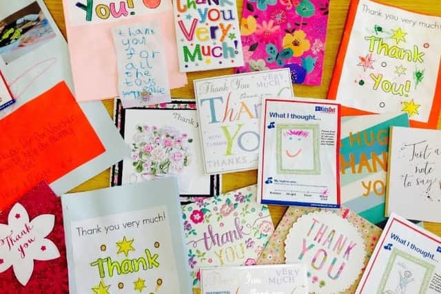 Thank You cards sent to KidsOut