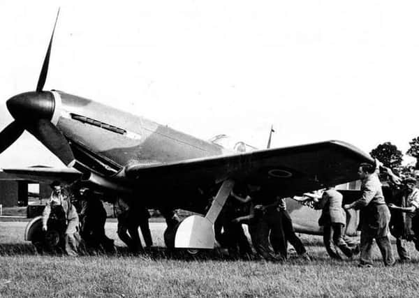 The Martin-Baker MB3 experimental fighter about to take off at RAF Wing PHOTO: Martin-Baker Aircraft Ltd