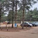 Visitors' cars at Rushmere Country Park. Photo: The Greensand Trust.