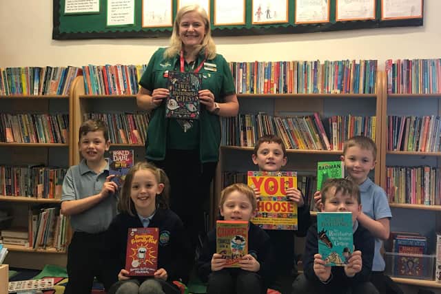 The books were donated to the lower school by Morrisons in Leighton Buzzard