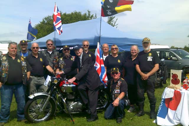 Wally Randall with The Royal British Legion Riders at a previous Truck Convoy event. Credit: Neil Cairns.