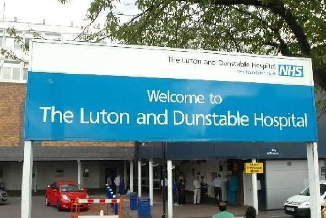 Luton & Dunstable Hospital has reported its first death from coronavirus