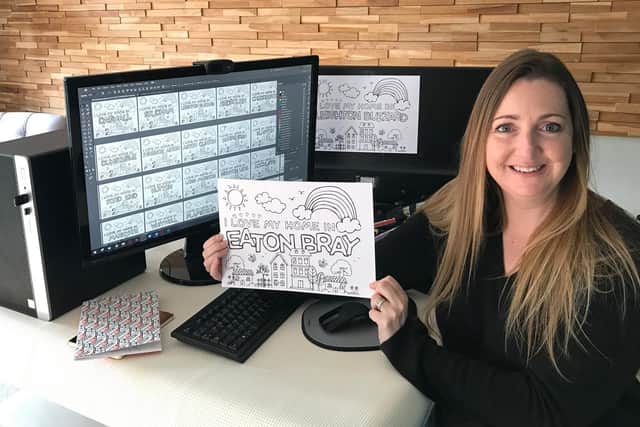 Bekki Tomkins has made these colouring sheets for children