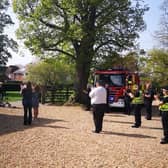 Bedfordshire's emergency services clap for Captain Tom Moore