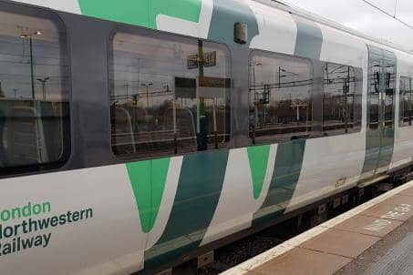 A normally packed Northampton commuter train had just two passengers on board