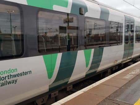 A normally packed Northampton commuter train had just two passengers on board