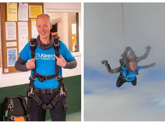Matt takes to the skies for Keech Hospice Care!