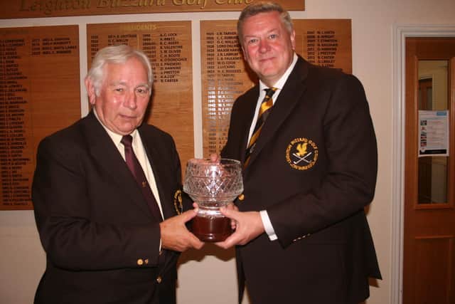 President Brian Carter and club captain Simon Rossiter