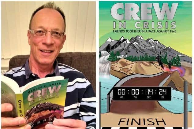 Martin with his new book, Crew in Crisis. Photo: Martin Smith.