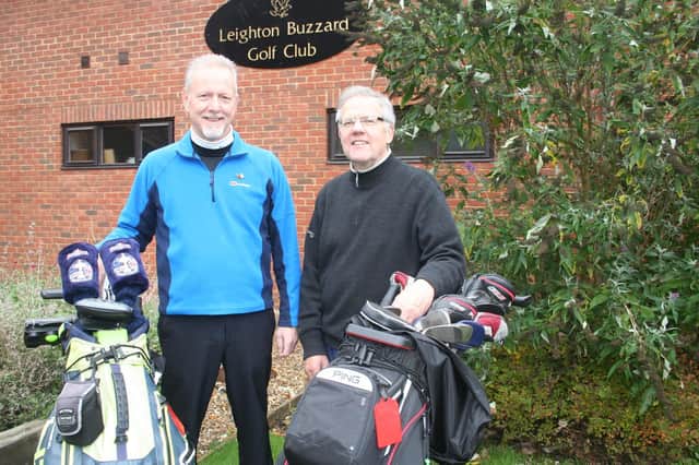 Leighton Buzzard Golf Club's Eddie Edwards and Colin Jeffery