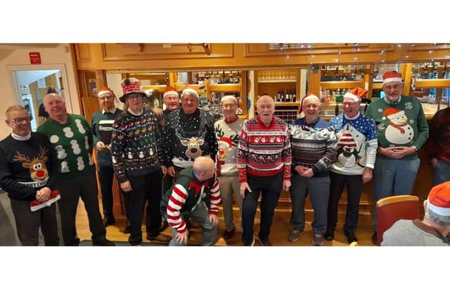 Leighton’s golfing seniors in festive spirit.