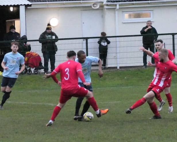 Leighton Town's last league game was a 4-1 win against Crawley Green in mid December  (PICTURE BY ANDREW PARKER)