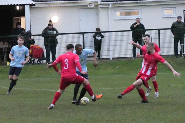 Leighton Town's last league game was a 4-1 win against Crawley Green in mid December  (PICTURE BY ANDREW PARKER)
