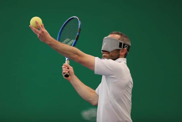 Roy Turnham during the LTA Visually Impaired National Finals at Wrexham Tennis Centre on November (Photo by Cameron Smith/Getty Images for LTA)