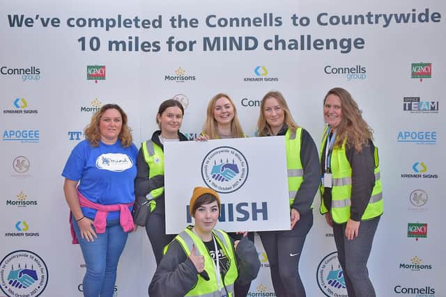 Connells employees complete a charity walk for Mind.
