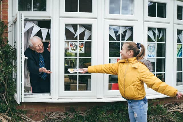 Ron and Isabella, of Leighton Buzzard, became penpals during lockdown. Photo: Brad Gommon Photography