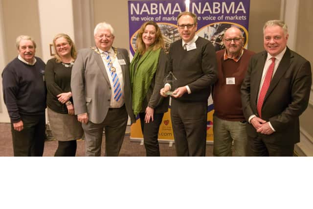Town council staff pick up the award at the NABMA conference