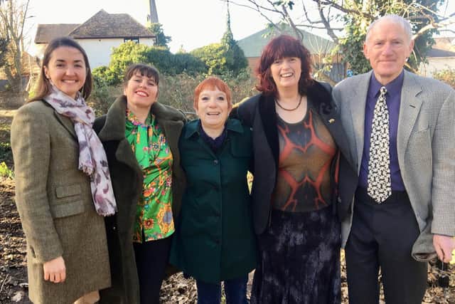 The Peppercorn Centre directors on the site of the proposed arts and heritage centre behind the Wilkos Store in the High Street. Left to right, Gabi Davison, Natasha Seale, Janet Kirby, Sally White and Paul Brown