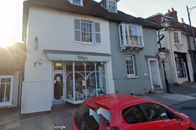 Tilly's of Midhurst.
Hill House Rumbolds Hill, Midhurst GU29 9BY 
5 stars on Trip Advisor.
One reviewer said: "My family and I love Tilly's! It started off just with afternoon tea occasionally and now we are weekly visitors!  Cake is 10/10, scones 10/10 sandwiches 10/10 - everything is 10/10!"
Photo from Google maps.