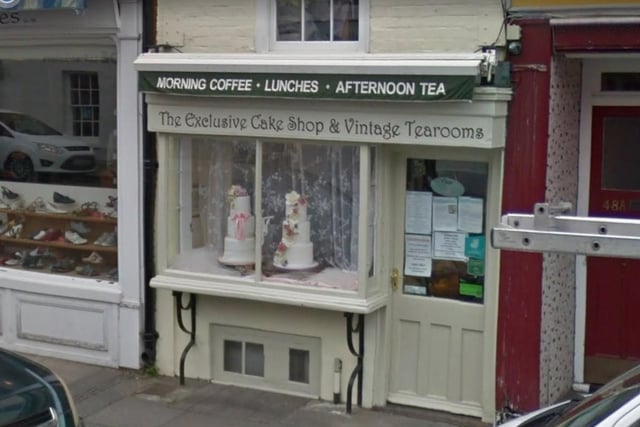 The Exclusive Cake Shop & Vintage Tearoom.
47 North Street, Chichester PO19 1NF.
4.5 stars on Trip Advisor.
One reviewer said: "Above and beyond our expectations"
Photo from Google maps.