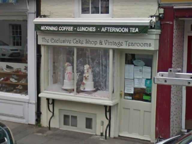 The Exclusive Cake Shop & Vintage Tearoom.
47 North Street, Chichester PO19 1NF.
4.5 stars on Trip Advisor.
One reviewer said: "Above and beyond our expectations"
Photo from Google maps.