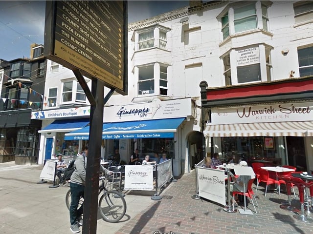 Guiseppes Lite.
31 Warwick Street, Worthing, BN11 3DQ.
4.5 stars on Trip Advisor.
One reviewer said: "Execution to perfection"
Photo from Google maps.