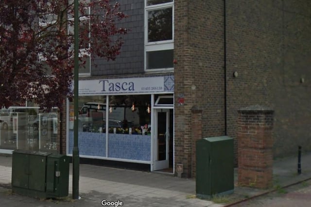 Tasca.
35 Bishopric, Freshwater Parade, Horsham RH12 1QD.
5 stars on Trip Advisor.
One reviewer said: "An absolute gem of a place"
Photo from Google maps.