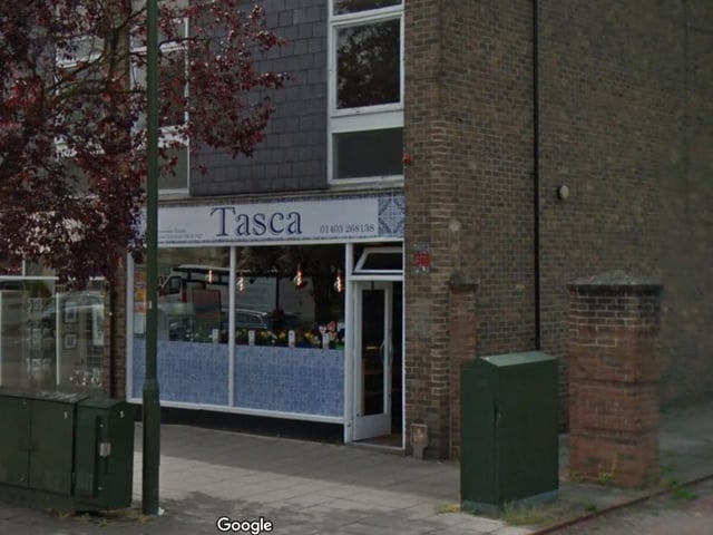 Tasca.
35 Bishopric, Freshwater Parade, Horsham RH12 1QD.
5 stars on Trip Advisor.
One reviewer said: "An absolute gem of a place"
Photo from Google maps.