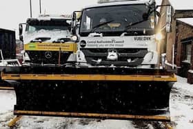 One of Central Beds Council's gritters