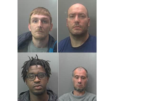 The faces of some of the criminals jailed in our area in February