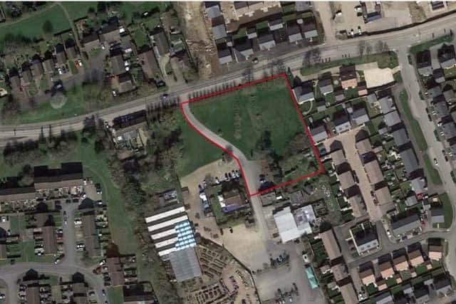 The proposed care home site. Photo: Gillings Planning/Frontier Estates.