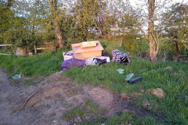 Regular fly-tipping, north of Aspley Guise.