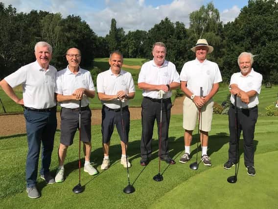 The Leighton squad, (pictured left to right) of Robbie John, Danny Nairne, Peter Myrants, Senior Section Captain Denis Leitch, Ian Rimmer and Graham Pellow were pipped at the post by hosts Aspley Guise and Woburn Sands for the coveted Rhys Richards trophy.
