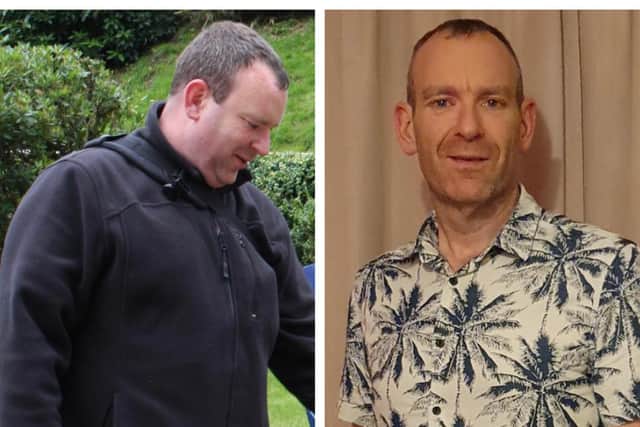 Simon before and after his weight loss. Photo: Simon Stunell.