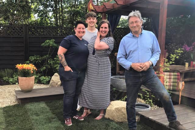 Alan Titchmarsh with Kelly, Flynn and Joanne  (ITV PICTURES)