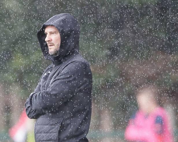 Gary Flinn and his players have been hindered by the rain in the last week.
