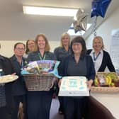 Staff at the surgery received a number of thank-you gifts to mark the 75th anniversary of the NHS