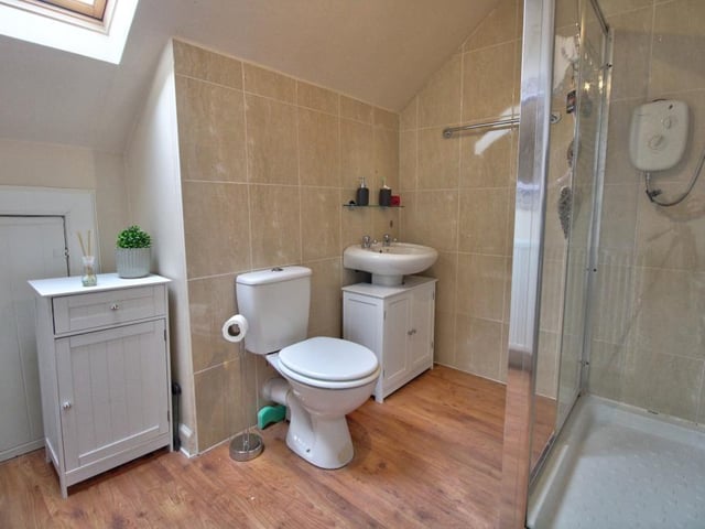 Second floor shower room.