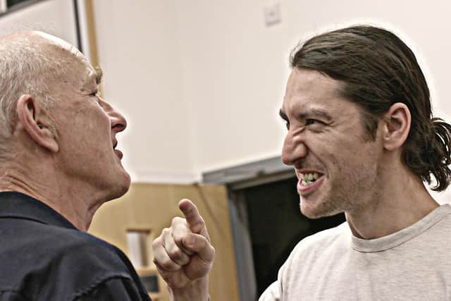 A confrontation between Pip and Frank (played by Tony White), who is the 'father-in-law from hell'