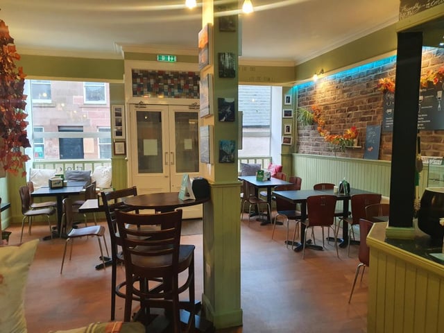 Cafe seating area.