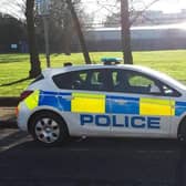 A police car in the Mentmore Road area. Image: Bedfordshire Police.