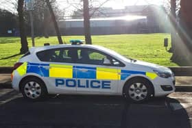 A police car in the Mentmore Road area. Image: Bedfordshire Police.