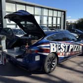 'Best Pizza in Town': Paulo's car. Image: Paulo Benfeito