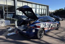 'Best Pizza in Town': Paulo's car. Image: Paulo Benfeito